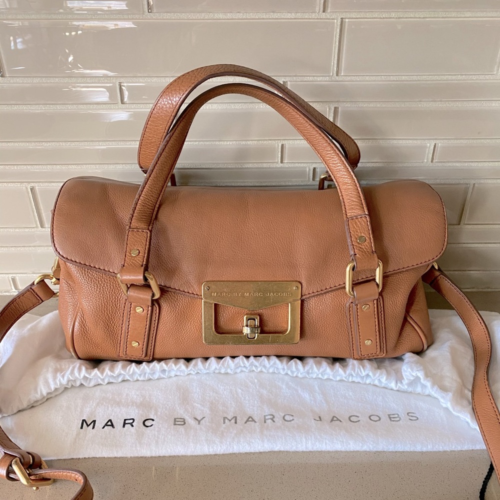 Marc by Marc Jacobs Brown Bianca Leather Satchel